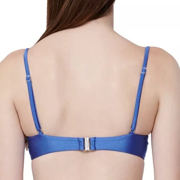 SIMKHAI Constantine Bustier Bikini Top Bra Women's Size M Blue - Picture 2 of 3